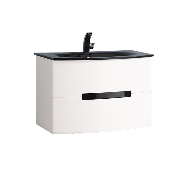 Orren Ellis Sandstrom 30'' Wall Mounted Single Bathroom Vanity with